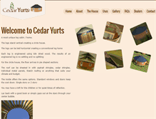 Tablet Screenshot of cedaryurts.com
